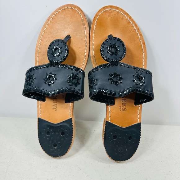 Jack Rogers Women's Black Sandals size 6M - Picture 6 of 8